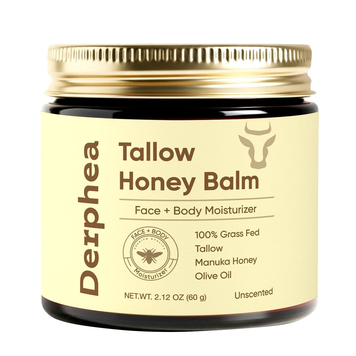 DERPHEA Tallow Honey Balm - 2.12 oz